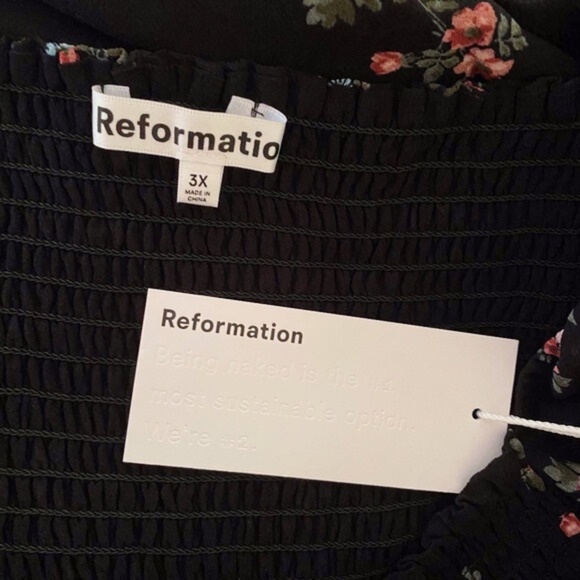 NEW Reformation Cello Dress Marisol 3X - Picture 10 of 17